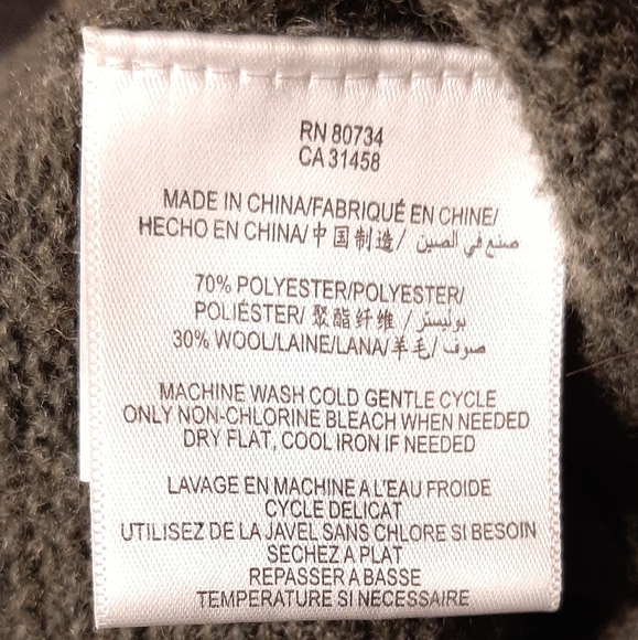 BCBGENERATION Sweater Jacket Long Sleeve Button Up Dark Olive Women's Size Small - Picture 8 of 9